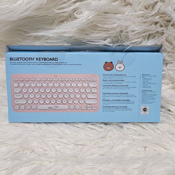 Logitech K380 Limited LINE FRIENDS Cony Pink Wireless Bluetooth Keyboard - Picture 7 of 7